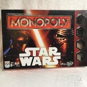 Monopoly Star Wars The Force Awakens Board Game 2015 Edition Excellent Complete